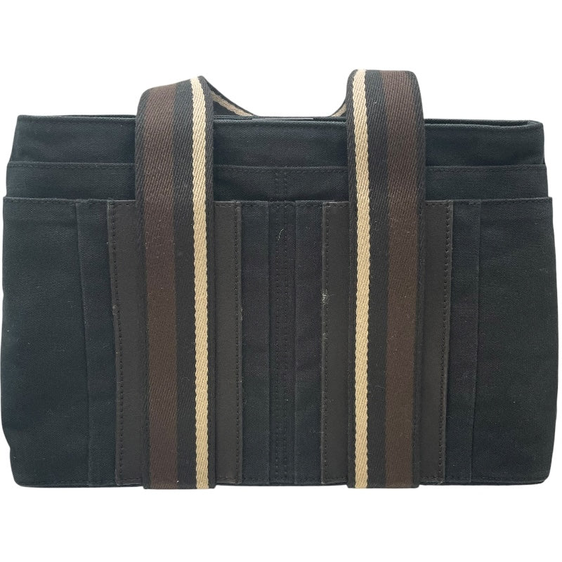 エルメス HERMES トロカホリゾンタルPM ブラック SV金具 トワル レディース ハンドバッグ