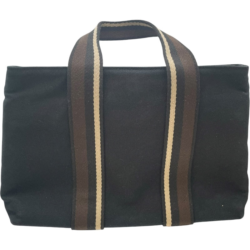 エルメス HERMES トロカホリゾンタルPM ブラック SV金具 トワル レディース ハンドバッグ