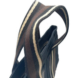 エルメス HERMES トロカホリゾンタルPM ブラック SV金具 トワル レディース ハンドバッグ