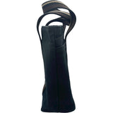 エルメス HERMES トロカホリゾンタルPM ブラック SV金具 トワル レディース ハンドバッグ