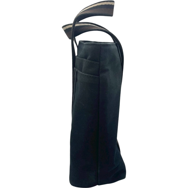 エルメス HERMES トロカホリゾンタルPM ブラック SV金具 トワル レディース ハンドバッグ