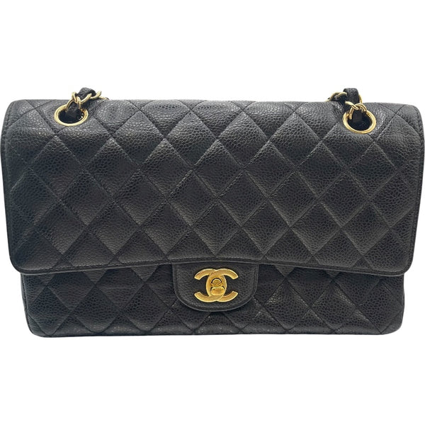 シャネル CHANEL マトラッセ25 A01112 ブラック GD金具 キャビアスキン レディース ショルダーバッグ