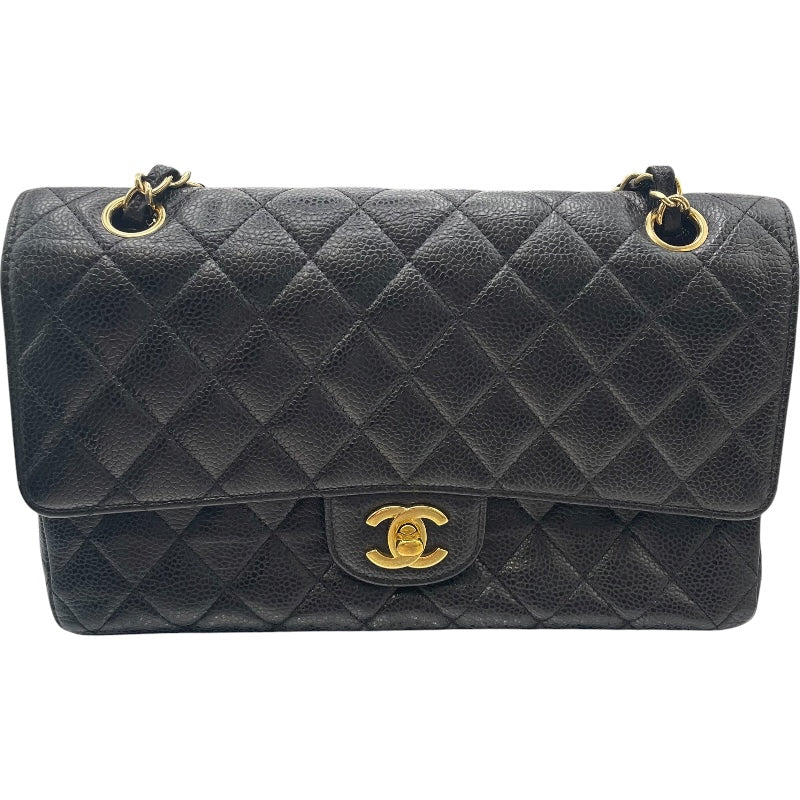 シャネル CHANEL マトラッセ25 A01112 ブラック GD金具 キャビアスキン レディース ショルダーバッグ