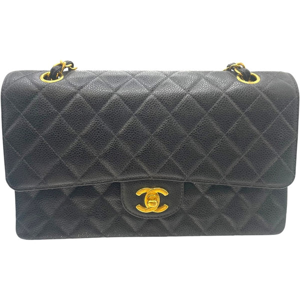 シャネル CHANEL マトラッセ25 A01112 ブラック GD金具 キャビアスキン レディース ショルダーバッグ