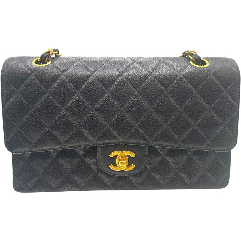 シャネル CHANEL マトラッセ25 A01112 ブラック GD金具 キャビアスキン レディース ショルダーバッグ