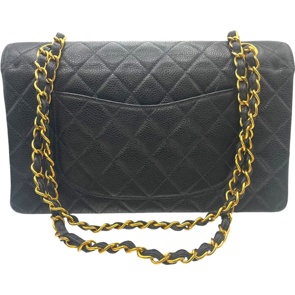 シャネル CHANEL マトラッセ25 A01112 ブラック GD金具 キャビアスキン レディース ショルダーバッグ