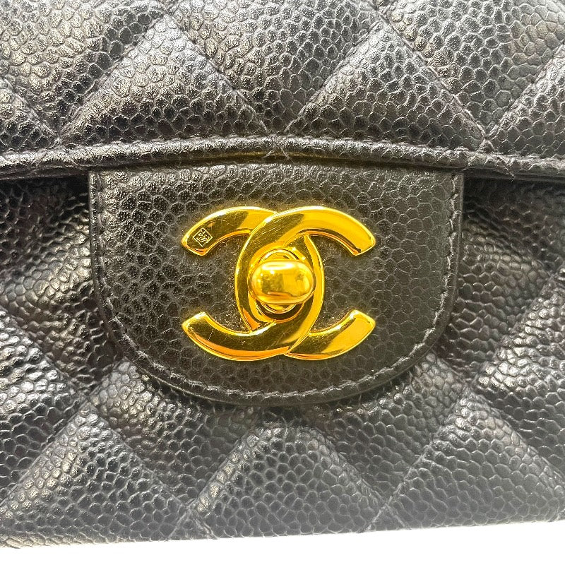 シャネル CHANEL マトラッセ25 A01112 ブラック GD金具 キャビアスキン レディース ショルダーバッグ