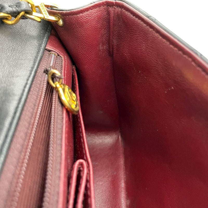 シャネル CHANEL マトラッセショルダー ブラック GD金具 ラムスキン レディース ショルダーバッグ