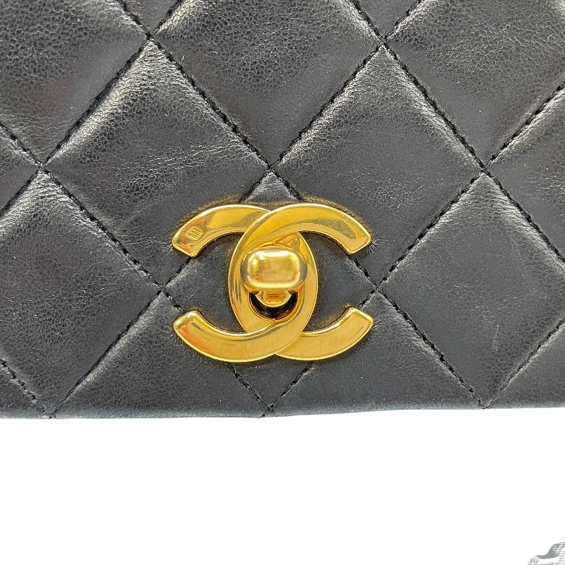 シャネル CHANEL マトラッセショルダー ブラック GD金具 ラムスキン レディース ショルダーバッグ