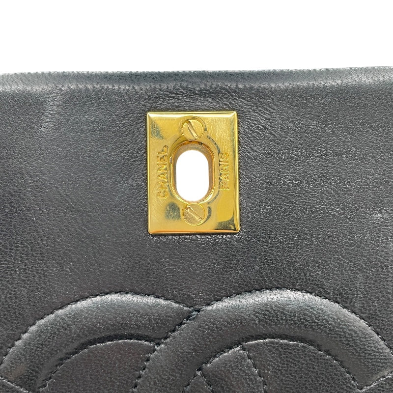 シャネル CHANEL マトラッセショルダー ブラック GD金具 ラムスキン レディース ショルダーバッグ