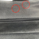 シャネル CHANEL マトラッセ25 A01112 14番台 ブラック SV金具 キャビアスキン レディース ショルダーバッグ