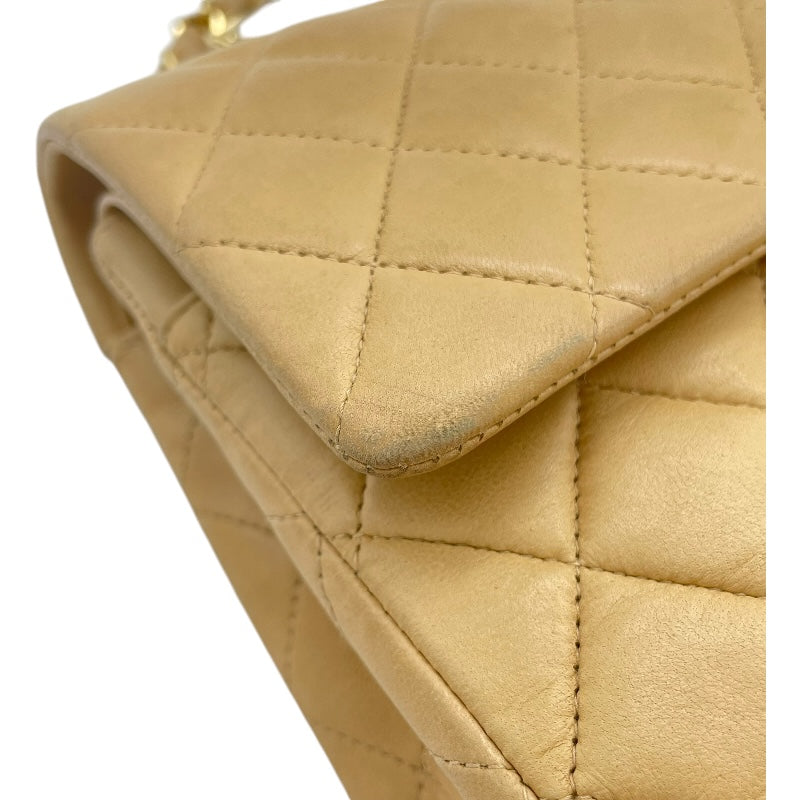 シャネル CHANEL マトラッセ25 A01112 7番台 ベージュ ゴールド金具 ラムスキン レディース ショルダーバッグ