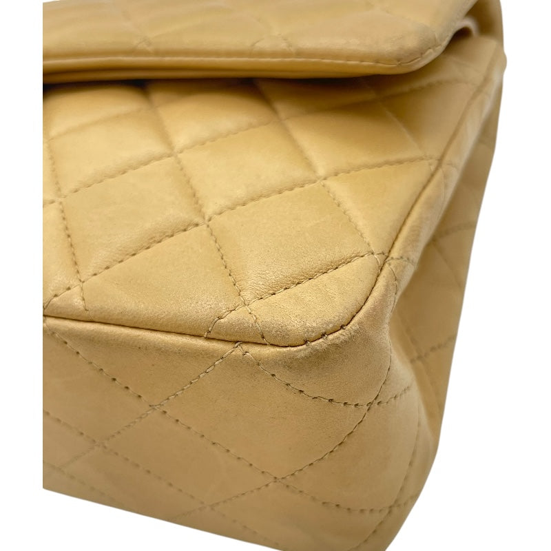 シャネル CHANEL マトラッセ25 A01112 7番台 ベージュ ゴールド金具 ラムスキン レディース ショルダーバッグ