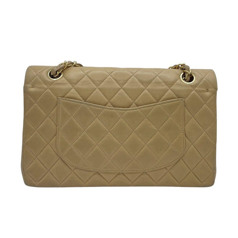 シャネル CHANEL マトラッセ25 A01112 7番台 ベージュ ゴールド金具 ラムスキン レディース ショルダーバッグ