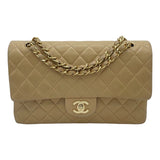 シャネル CHANEL マトラッセ25 A01112 7番台 ベージュ ゴールド金具 ラムスキン レディース ショルダーバッグ