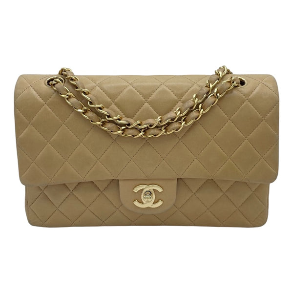 シャネル CHANEL マトラッセ25 A01112 7番台 ベージュ ゴールド金具 ラムスキン レディース ショルダーバッグ