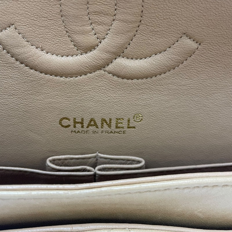 シャネル CHANEL マトラッセ25 A01112 7番台 ベージュ ゴールド金具 ラムスキン レディース ショルダーバッグ