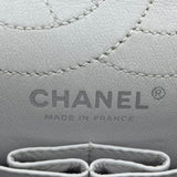 シャネル CHANEL 2.55 ラージ A37587 12番台 ホワイト BK金具 カーフ レディース ショルダーバッグ