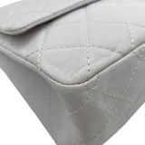 シャネル CHANEL 2.55 ラージ A37587 12番台 ホワイト BK金具 カーフ レディース ショルダーバッグ