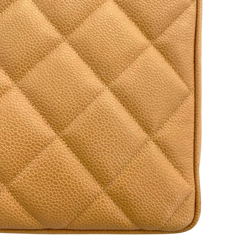 シャネル CHANEL マトラッセ トートバッグ ベージュ GD金具 キャビアスキン レディース ハンドバッグ