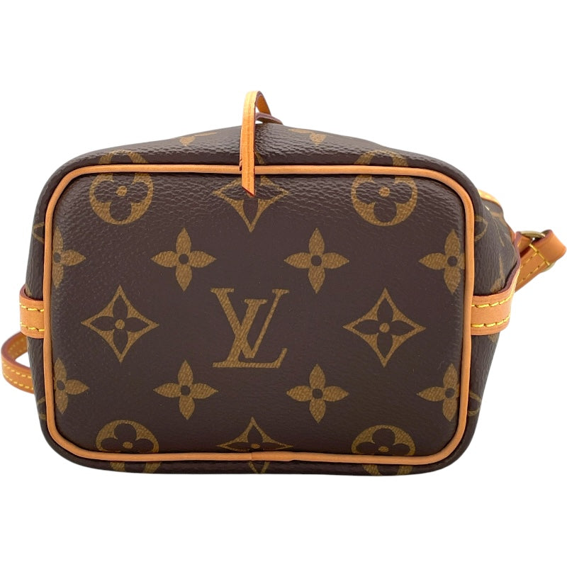 ルイ・ヴィトン LOUIS VUITTON ナノ・ノエ M41346 ブラウン GD金具 モノグラム レディース ショルダーバッグ