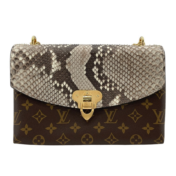 ルイ・ヴィトン LOUIS VUITTON サン・プラシード N90234 ブラウン モノグラム/パイソン レディース ショルダーバッグ