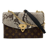 ルイ・ヴィトン LOUIS VUITTON サン・プラシード N90234 ブラウン モノグラム/パイソン レディース ショルダーバッグ