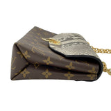 ルイ・ヴィトン LOUIS VUITTON サン・プラシード N90234 ブラウン モノグラム/パイソン レディース ショルダーバッグ