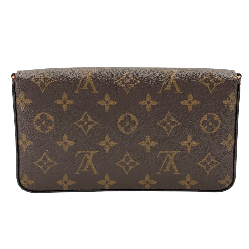 ルイ・ヴィトン LOUIS VUITTON ポシェット・フェリシー M61276 ブラウン モノグラム・フューシャ レディース ショルダーバッグ