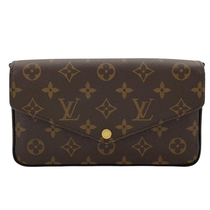ルイ・ヴィトン LOUIS VUITTON ポシェット・フェリシー M61276 ブラウン モノグラム・フューシャ レディース ショルダーバッグ