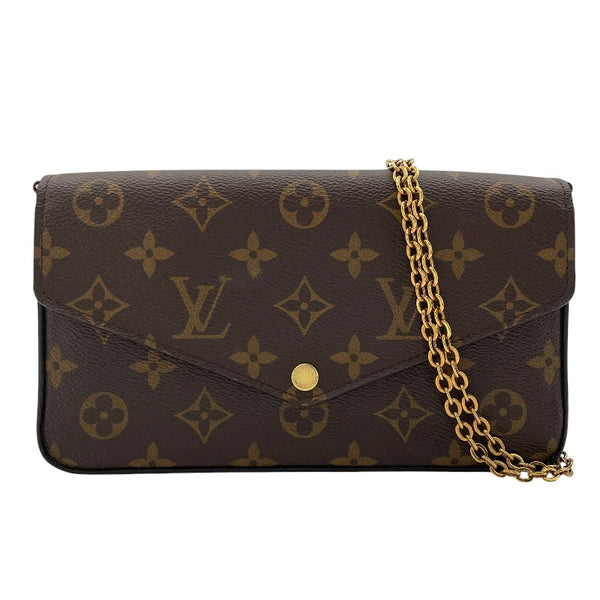 ルイ・ヴィトン LOUIS VUITTON ポシェット・フェリシー M61276 ブラウン モノグラム・フューシャ レディース ショルダーバッグ