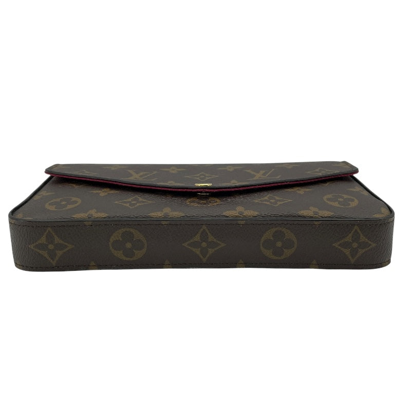 ルイ・ヴィトン LOUIS VUITTON ポシェット・フェリシー M61276 ブラウン モノグラム・フューシャ レディース ショルダーバッグ