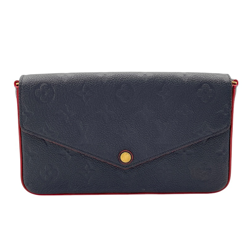 ルイ・ヴィトン LOUIS VUITTON ポシェット・フェリシー M64099 ブルーマリーヌ モノグラム・アンプラント レディース ショルダーバッグ
