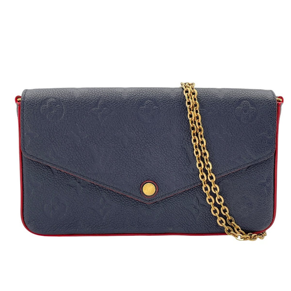 ルイ・ヴィトン LOUIS VUITTON ポシェット・フェリシー M64099 ブルーマリーヌ モノグラム・アンプラント レディース ショルダーバッグ