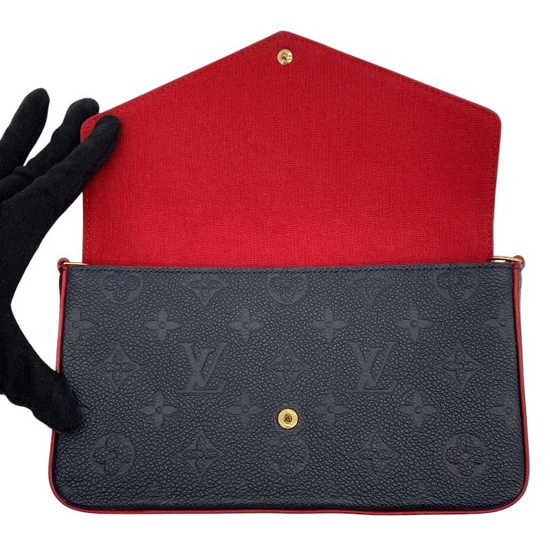 ルイ・ヴィトン LOUIS VUITTON ポシェット・フェリシー M64099 ブルーマリーヌ モノグラム・アンプラント レディース ショルダーバッグ