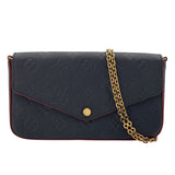 ルイ・ヴィトン LOUIS VUITTON ポシェット・フェリシー M64099 ブルーマリーヌ モノグラム・アンプラント レディース ショルダーバッグ