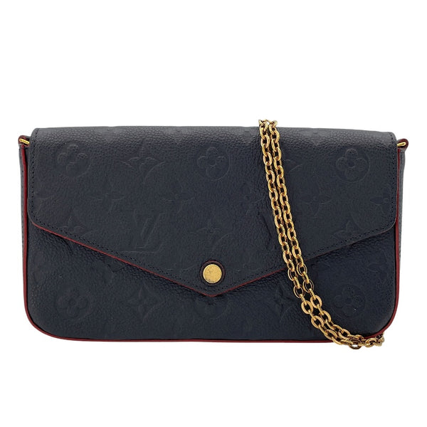 ルイ・ヴィトン LOUIS VUITTON ポシェット・フェリシー M64099 ブルーマリーヌ モノグラム・アンプラント レディース ショルダーバッグ