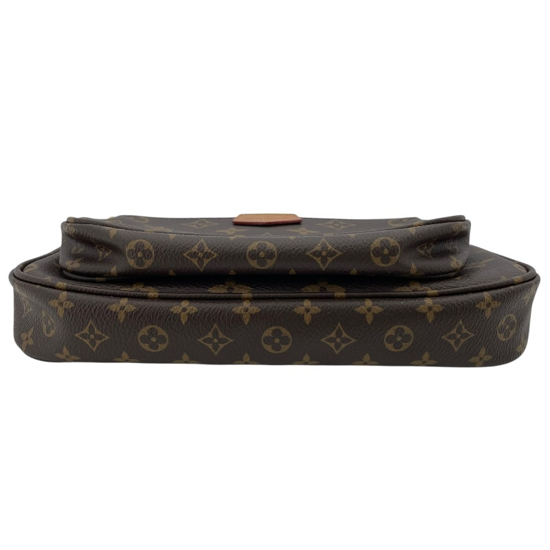 ルイ・ヴィトン LOUIS VUITTON ミュルティ･ポシェット･アクセソワール M44840 ブラウンxローズクレール モノグラムキャンバス レディース ショルダーバッグ