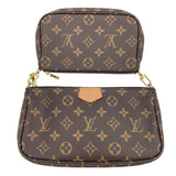 ルイ・ヴィトン LOUIS VUITTON ミュルティ･ポシェット･アクセソワール M44840 ブラウンxローズクレール モノグラムキャンバス レディース ショルダーバッグ