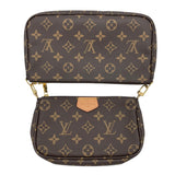 ルイ・ヴィトン LOUIS VUITTON ミュルティ･ポシェット･アクセソワール M44840 ブラウンxローズクレール モノグラムキャンバス レディース ショルダーバッグ