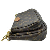 ルイ・ヴィトン LOUIS VUITTON ミュルティ･ポシェット･アクセソワール M44840 ブラウンxローズクレール モノグラムキャンバス レディース ショルダーバッグ
