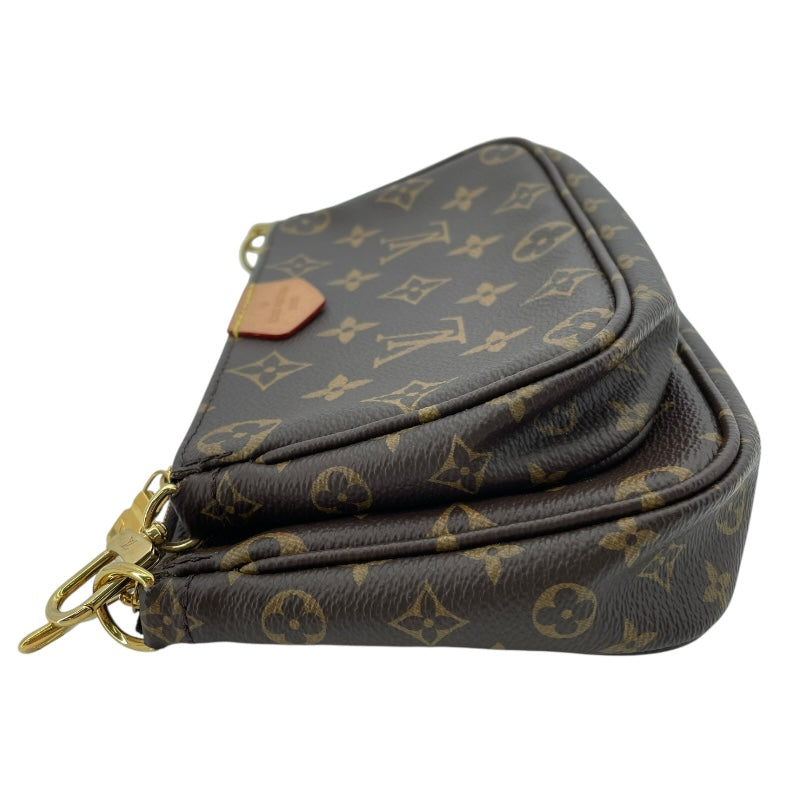 ルイ・ヴィトン LOUIS VUITTON ミュルティ･ポシェット･アクセソワール M44840 ブラウンxローズクレール モノグラムキャンバス レディース ショルダーバッグ