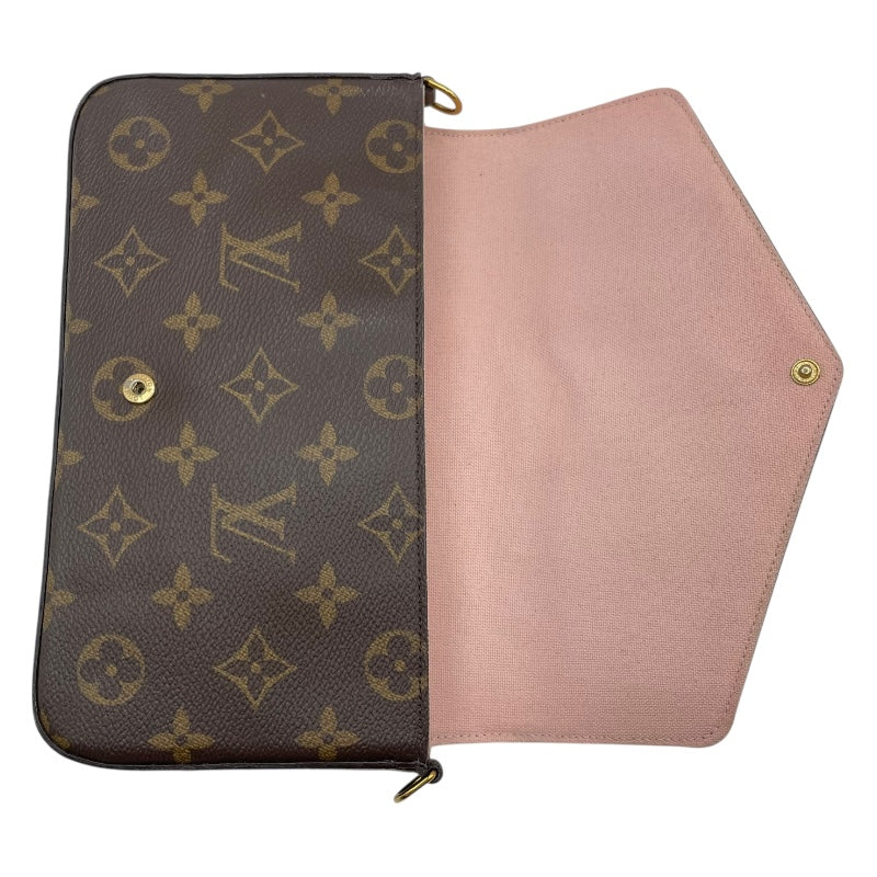 ルイ・ヴィトン LOUIS VUITTON ポシェット・フェリーチェ M62415 ブラウン モノグラムキャンバス　 メンズ ショルダーバッグ