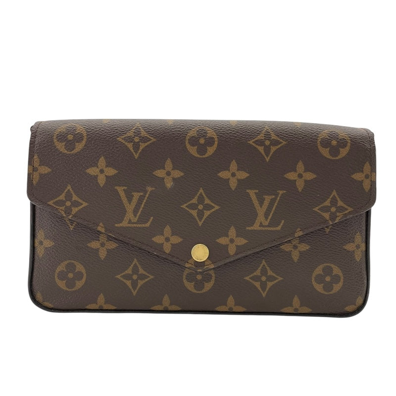 ルイ・ヴィトン LOUIS VUITTON ポシェット・フェリシー M61276 ブラウン モノグラム・フューシャ レディース ショルダーバッグ