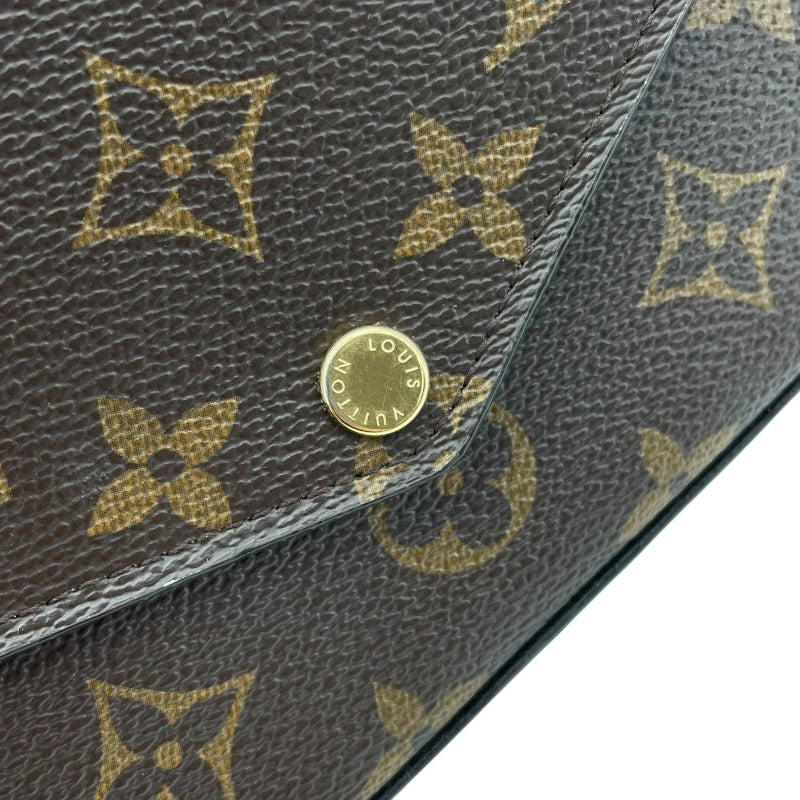 ルイ・ヴィトン LOUIS VUITTON ポシェット・フェリシー M61276 ブラウン モノグラム・フューシャ レディース ショルダーバッグ