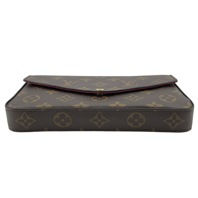 ルイ・ヴィトン LOUIS VUITTON ポシェット・フェリシー M61276 ブラウン モノグラム・フューシャ レディース ショルダーバッグ