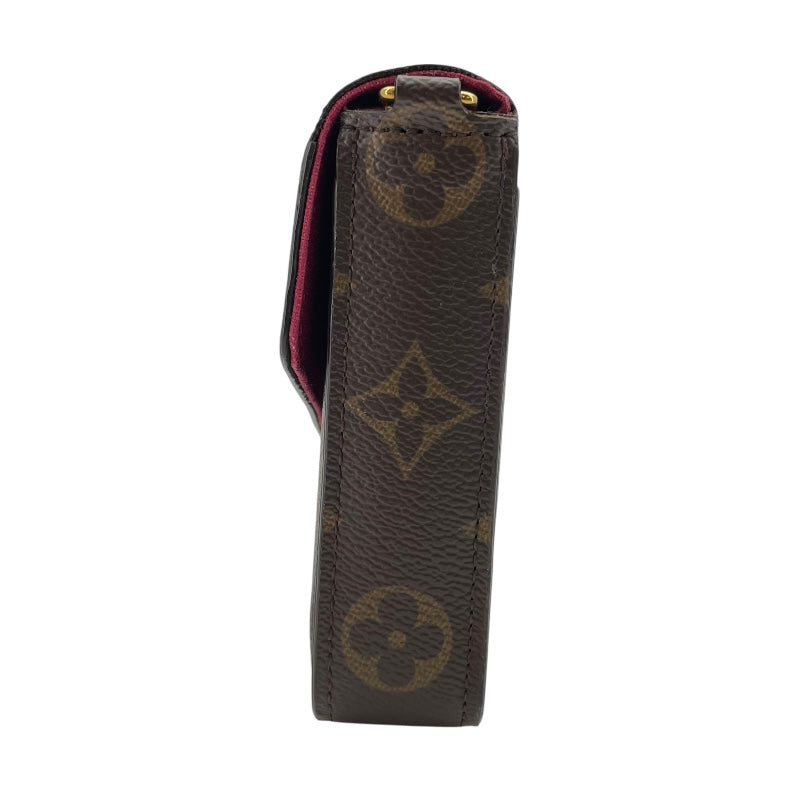 ルイ・ヴィトン LOUIS VUITTON ポシェット・フェリシー M61276 ブラウン モノグラム・フューシャ レディース ショルダーバッグ