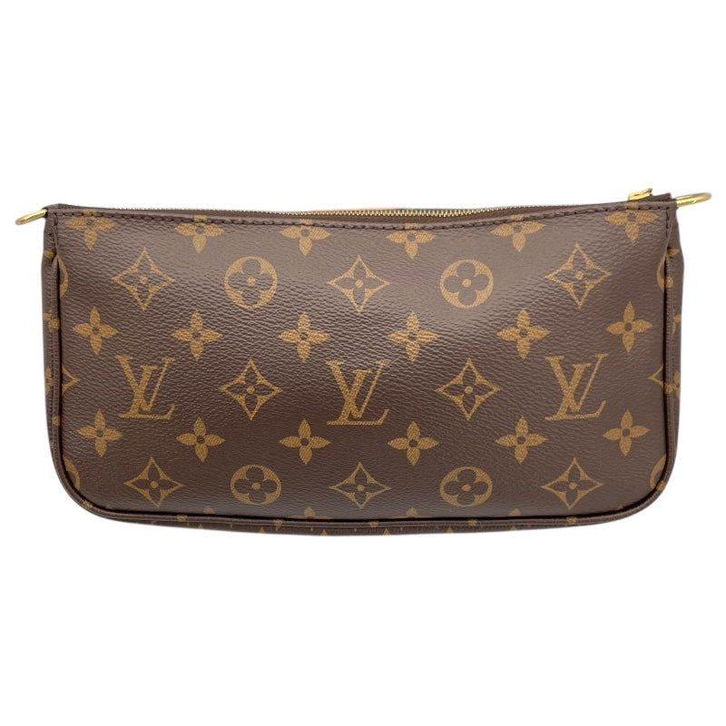 ルイ・ヴィトン LOUIS VUITTON ミュルティ･ポシェット･アクセソワール M44813 ブラウン/カーキ モノグラム レディース ショルダーバッグ