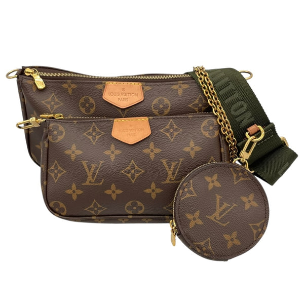 ルイ・ヴィトン LOUIS VUITTON ミュルティ･ポシェット･アクセソワール M44813 ブラウン/カーキ モノグラム レディース ショルダーバッグ