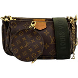ルイ・ヴィトン LOUIS VUITTON ミュルティ･ポシェット･アクセソワール M44813 ブラウン×カーキ モノグラム ユニセックス ショルダーバッグ